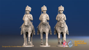 French Hussar elite campaign dress colpack trotting alternate view