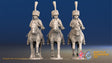 French Hussar elite full dress colpack trotting alternate view