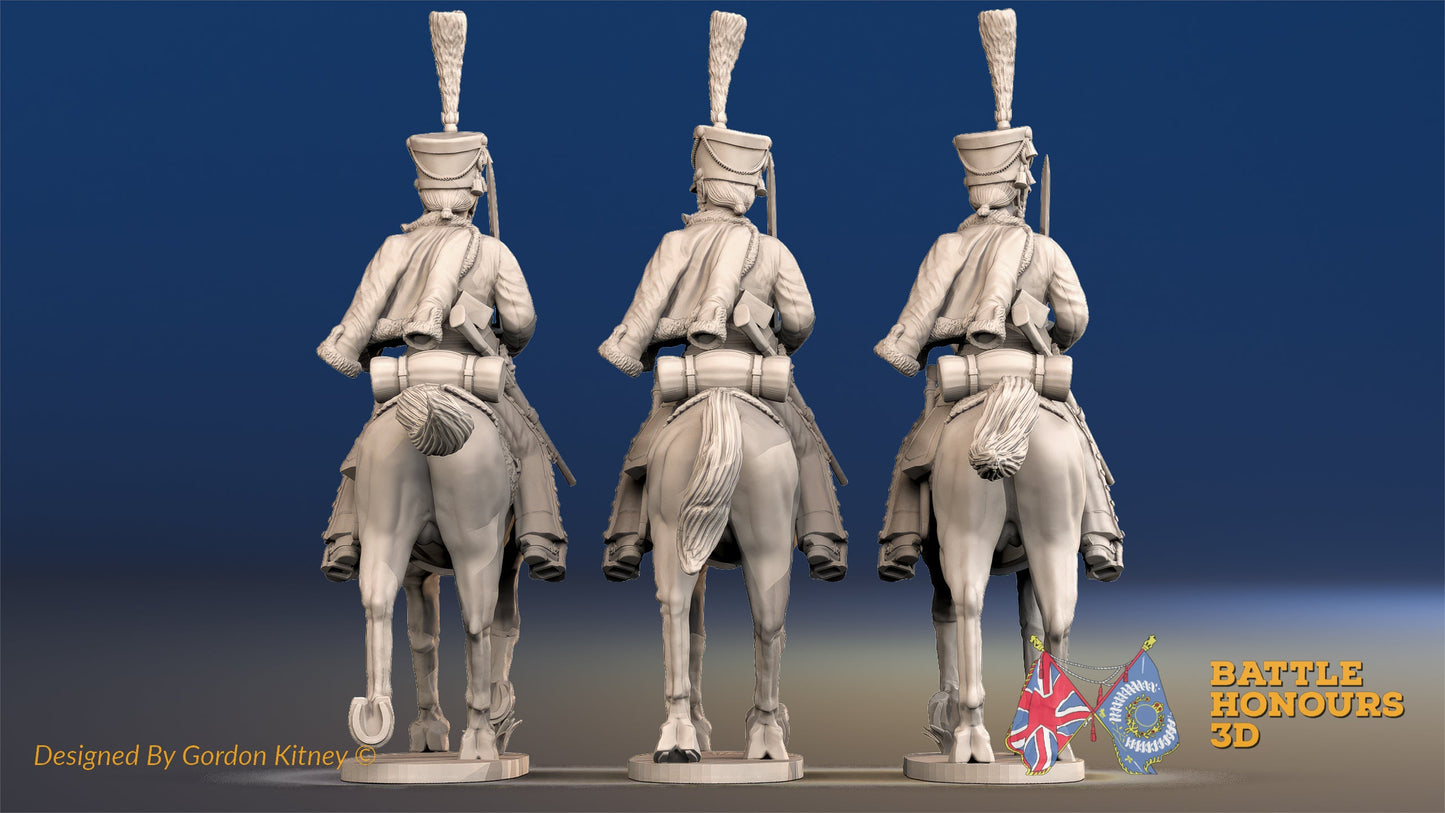 French Hussar Full Dress Shako Trotting