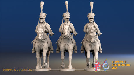French Hussar full dress shako trotting alternate view