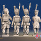 French light infantry command march attack shako rear view