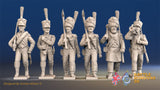 French light infantry command march attack shako alternate view