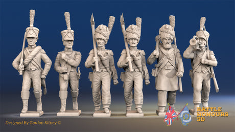 French light infantry command march attack shako alternate view