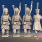 French line command march attack shako greatcoat rear view