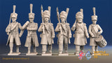 French line command march attack shako greatcoat alternate view