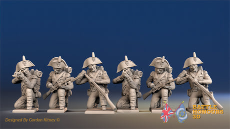 French line Grenadier bicorn loading and firing kneeling