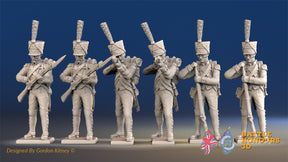 French line Grenadier loading and firing shako gaiter alternate view