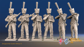 French line Grenadier loading and firing shako alternate view
