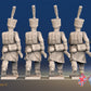 French line Grenadier shako greatcoat advancing rear view