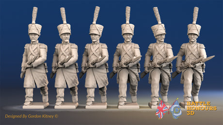 French line Grenadier shako greatcoat advancing alternate view