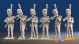 French line Grenadiers firing and loading bearskin gaiter alternate view