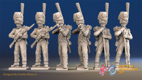French line Grenadiers loading and firing bearskins alternate view