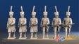 French line Grenadiers advancing shako greatcoat gaiter alternate view