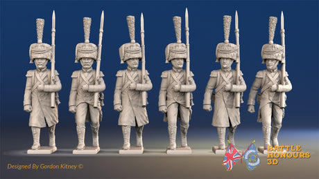 French march attack elite Voltigeurs colpack greatcoat boots alternate view