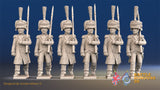 French march attack elite Voltigeurs colpack greatcoat alternate view