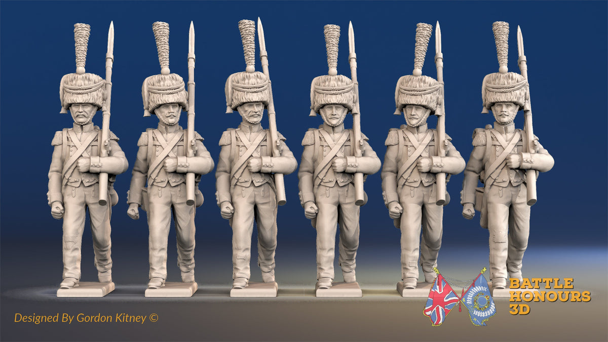 French march attack elite Voltigeurs colpack alternate view