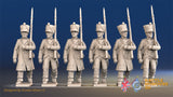 French march attack Fusiliers greatcoat alternate view