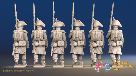 French March Attack Line Grenadier Bicorne Greatcoat