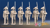 French march attack line Grenadier bicorn alternate view