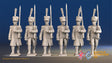 French march attack line Grenadier greatcoat shako gaiter alternate view