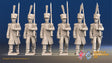 French march attack line Grenadier shako greatcoat alternate view