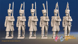French march attack line Grenadier shako greatcoat alternate view