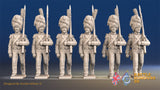 French march attack line Grenadiers alternate view