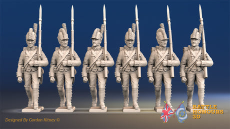French Tarleton Fusiliers march attack gaiters alternate view