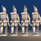 Napoleonic French Voltigeurs advancing in Tarleton and trousers rear view