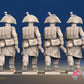 French Voltigeurs bicorn greatcoat advancing rear view