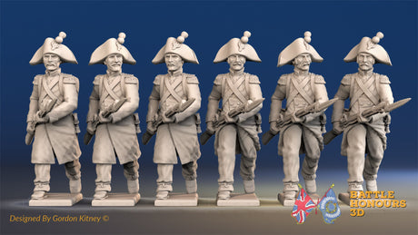 French Voltigeurs bicorn greatcoat advancing alternate view