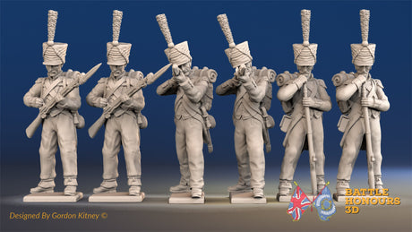French Voltigeurs firing and loading shako alternate view
