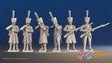 French Voltigeurs loading and firing shako greatcoat boots alternate view