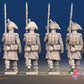 French Voltigeurs march attack greatcoat rear view