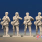 WW2 German Infantry Gaiters Field Cap Firing miniature figures rear view