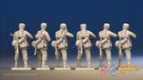 WW2 German Infantry Gaiters Field Cap Firing miniature figures rear view