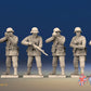 WW2 German Infantry Gaiters Helmet Firing miniature figures front view