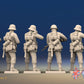 WW2 German Infantry Gaiters Helmet Firing miniature figures rear view
