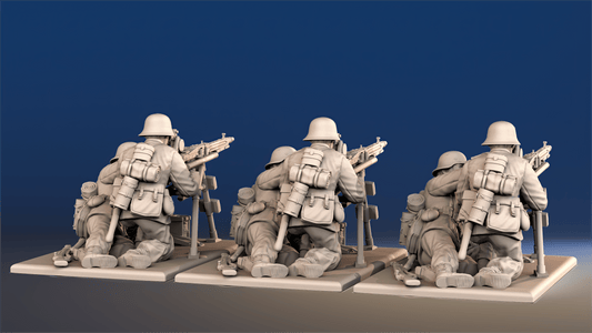 WW2 German Infantry - Mounted MG42 Machine Gun Team