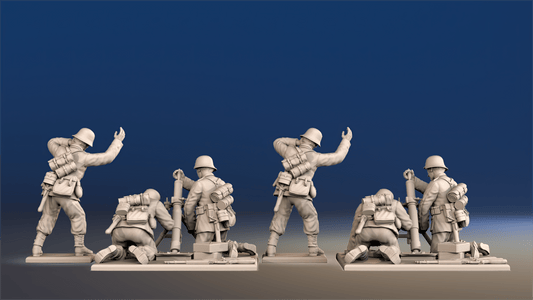WW2 German Infantry - Mortar Team
