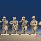 WW2 German Infantry Gaiters Field Cap Kneeling miniature figures front view