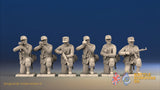 WW2 German Infantry Gaiters Field Cap Kneeling miniature figures front view