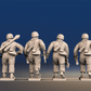 WW2 German Fallschirmjäger - Advancing, Covered Paratrooper Helmets