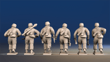 WW2 German Fallschirmjäger - Advancing, Paratrooper Helmets