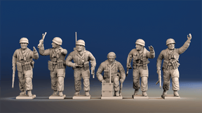German Paratroopers command figures alternate view