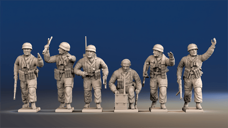 German Paratroopers command figures alternate view