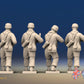 WW2 German Airborne Helmet Firing miniature figures rear view