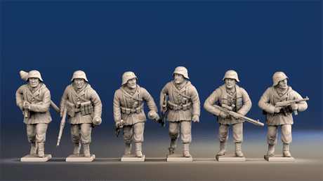 German Waffen-SS advancing helmet gaiter view 1