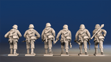 German Waffen-SS advancing helmet gaiter view 2