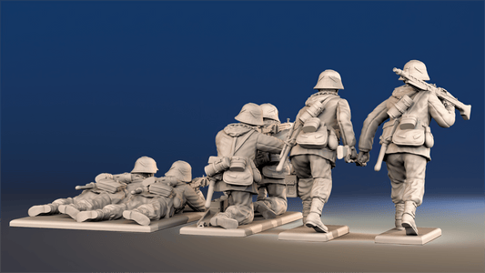 WW2 German Waffen-SS - MG42 Machine Gun Team